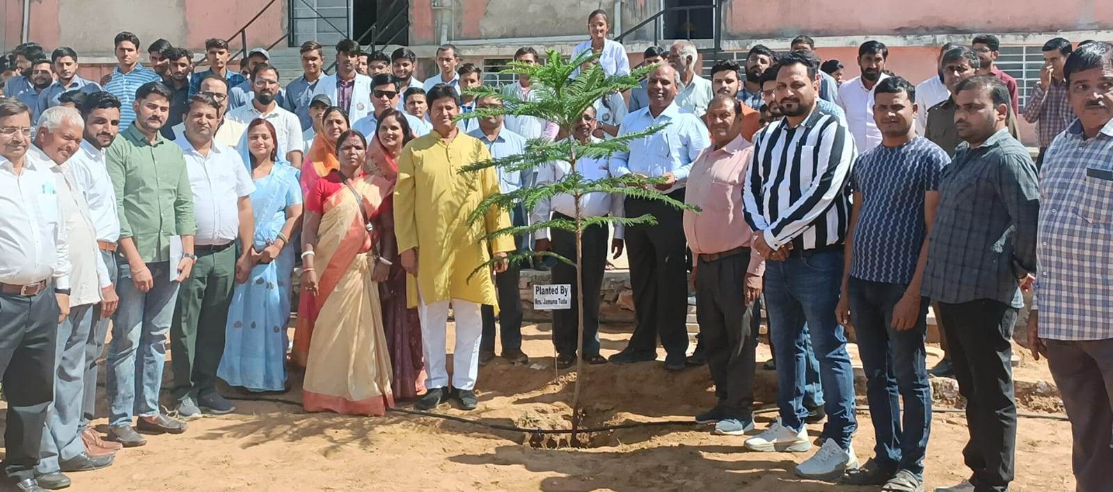 Plantation of Trees by Padmashree Jamuna Tudu at MJF Chomu