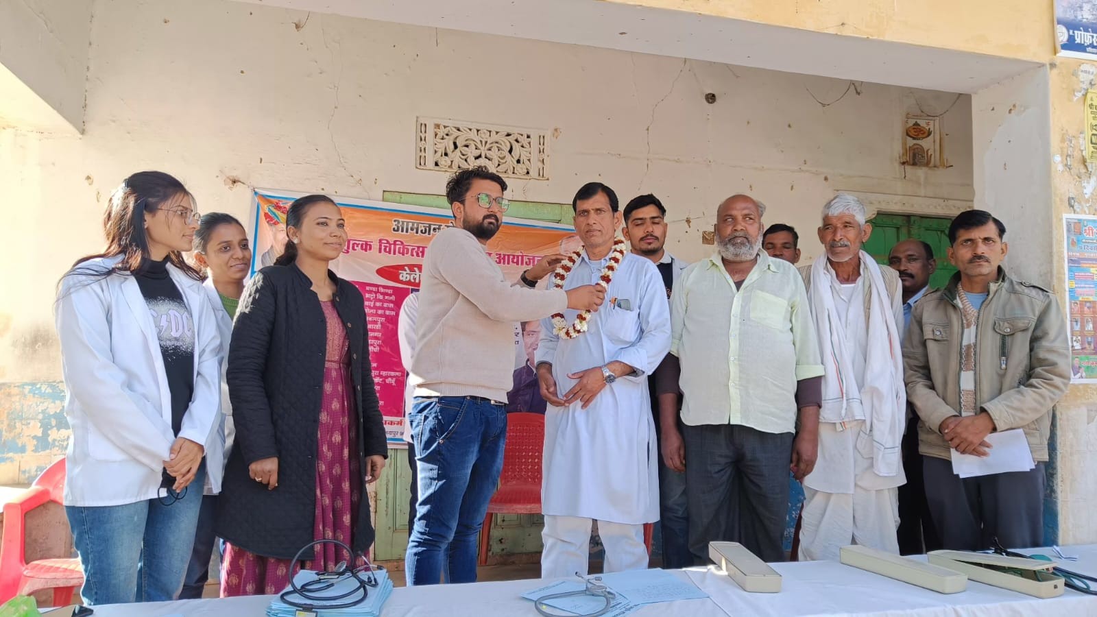 WEEKLY FREE MEDICAL CAMP ORGANIZED AT VILLAGE DHODSAR