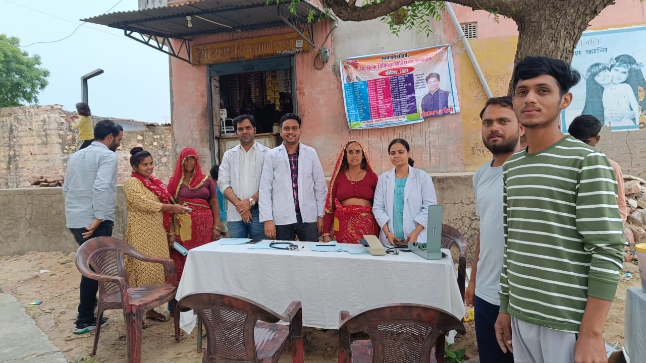 WEEKLY FREE MEDICAL CAMP ORGANIZED AT VILLAGE DHOLA KA BAS, CHOMU ON DATED 25 May 2023 PER SCHEDULE