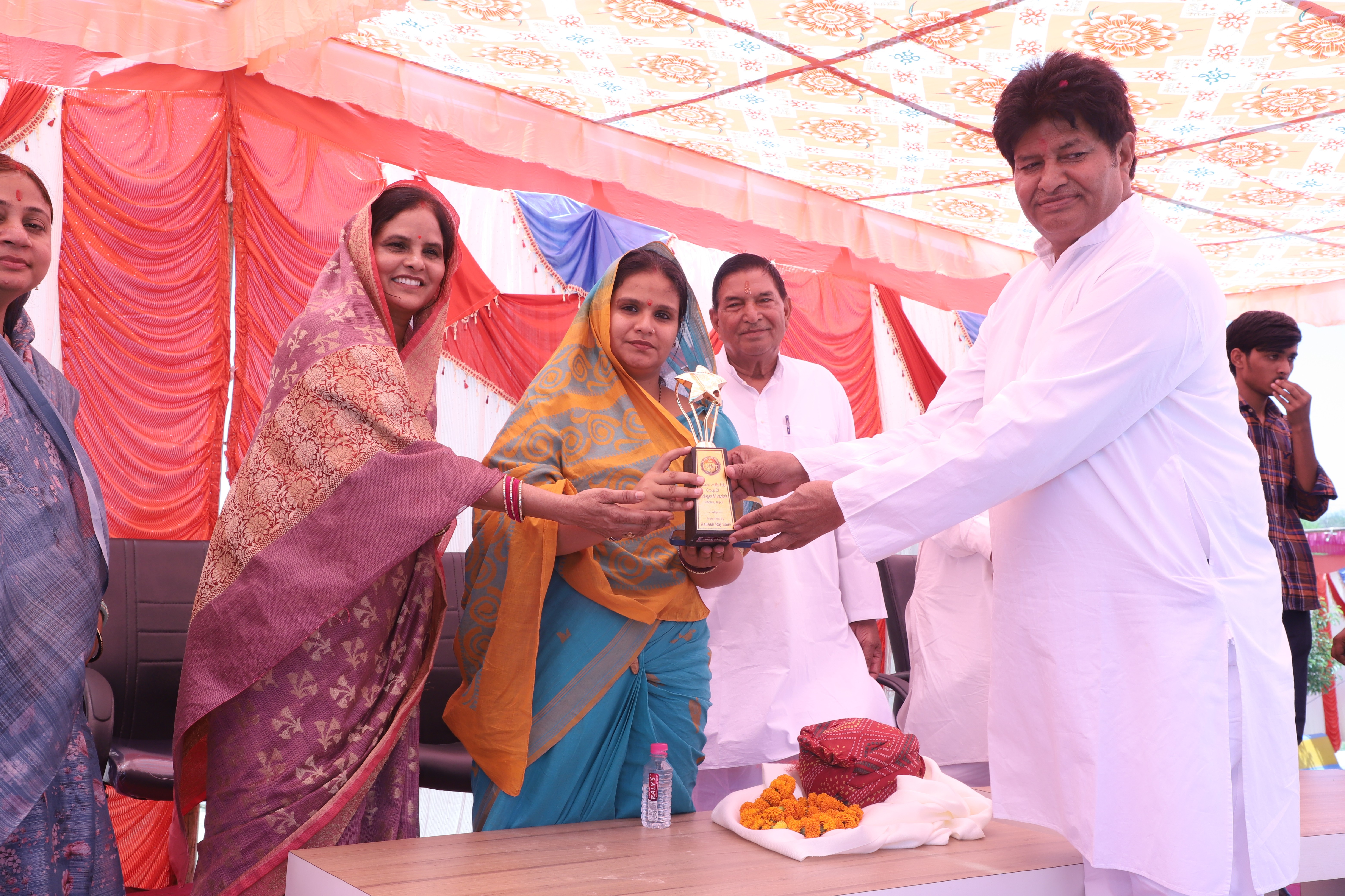 Welcome of MAHAPOR Munesh Gurjar at Campus