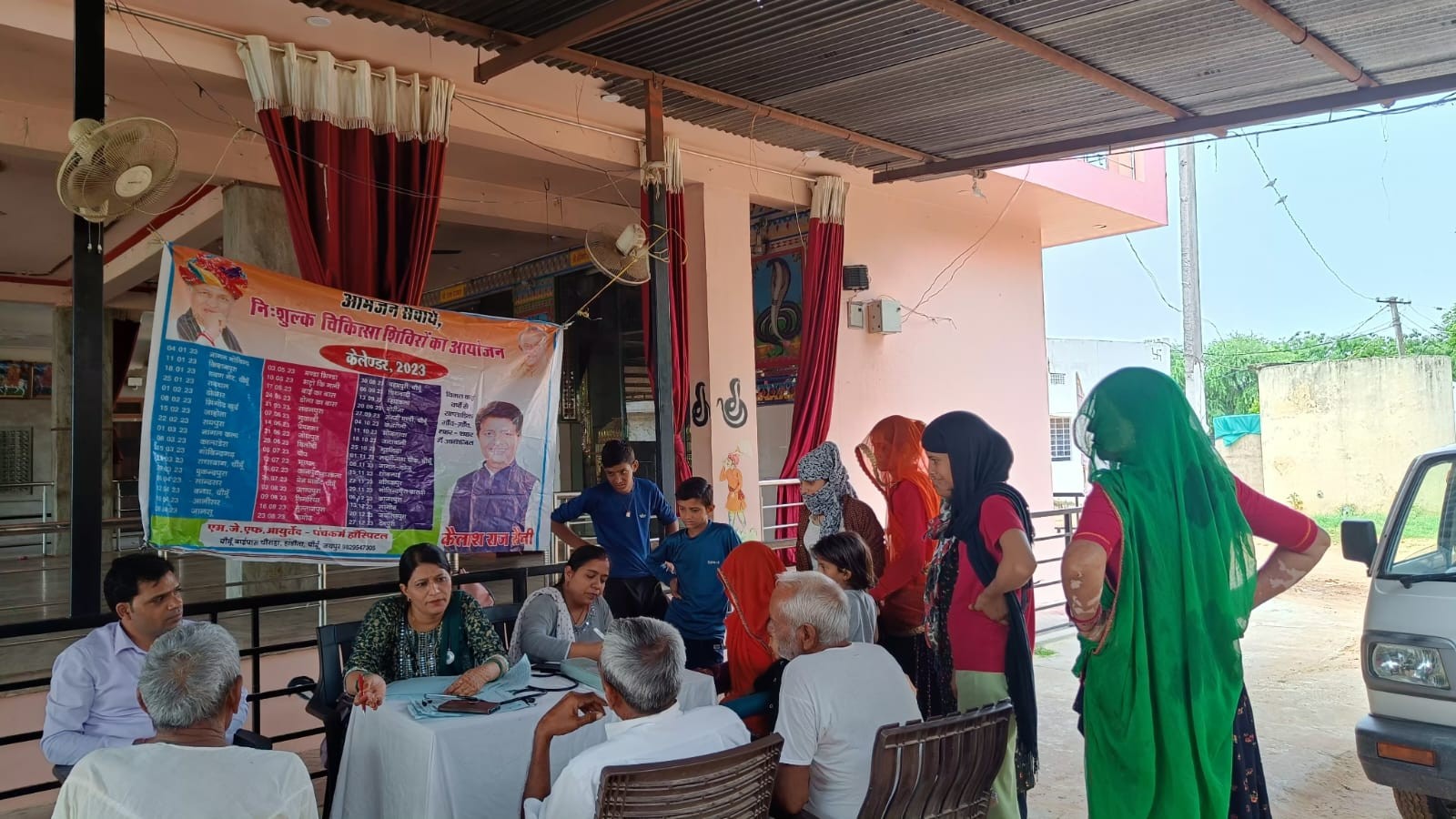 WEEKLY FREE MEDICAL CAMP ORGANIZED AT VILLAGE JODHPURA, CHOMU ON DATED 21 JUNE 2023 PER SCHEDULE