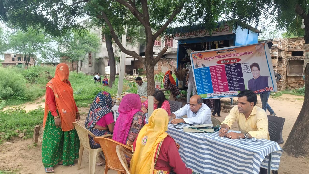 WEEKLY FREE MEDICAL CAMP ORGANIZED AT VILLAGE SAMARPURA, CHOMU ON DATED 02 AUGUST 2023 PER SCHEDULE