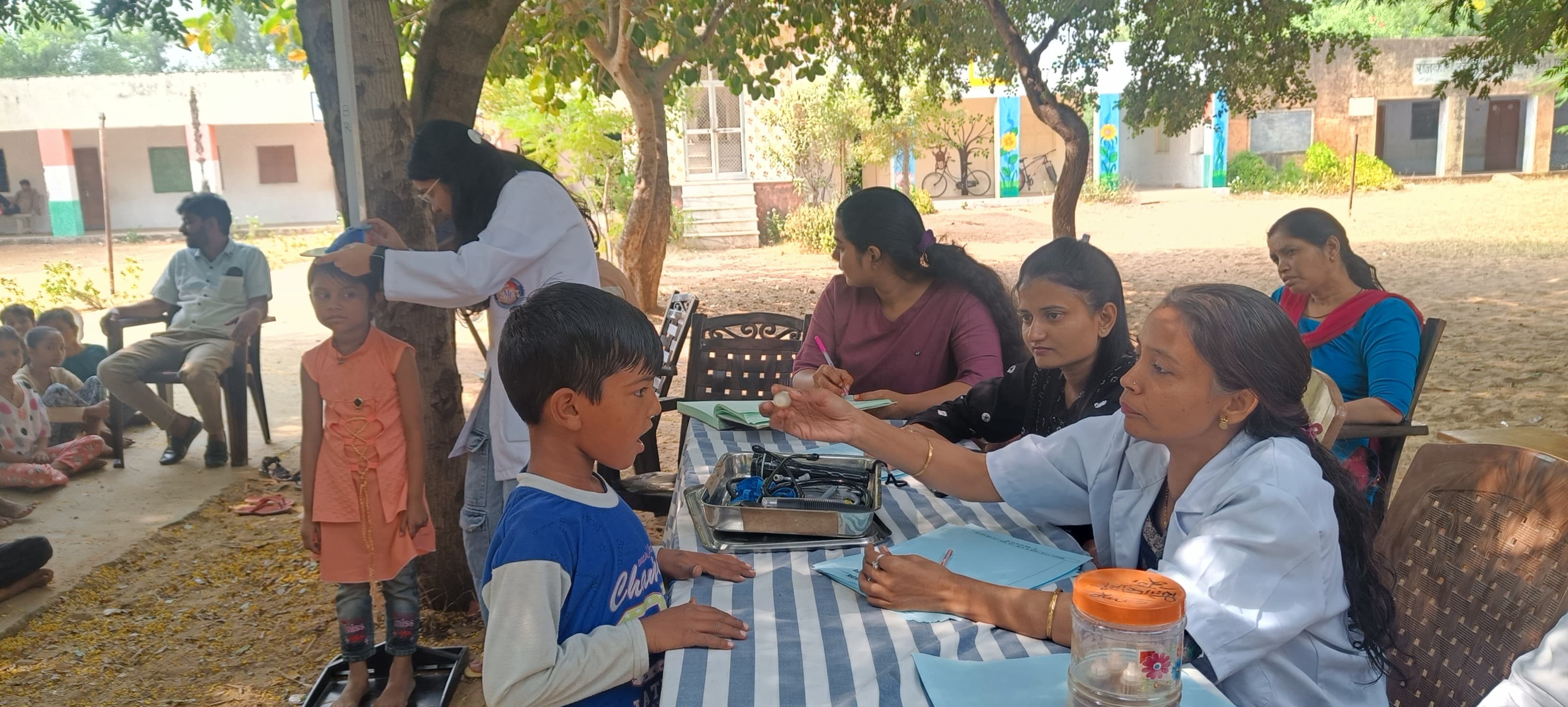 Govt School Children Free Health Checkup Camp & Swarnaprashana Camp of Harota on dated 04.11.2023
