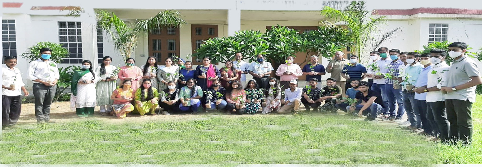 Tree plantation at MJFACH on the occasion of 75th Independence Day celebration